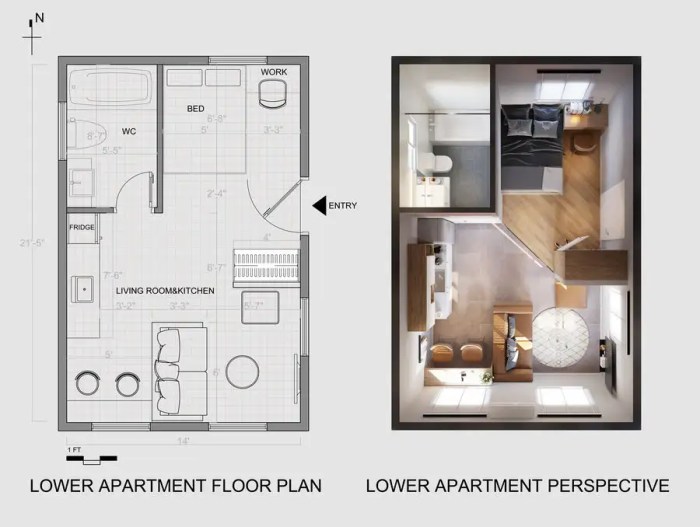 How to decorate a 300 sq ft apartment