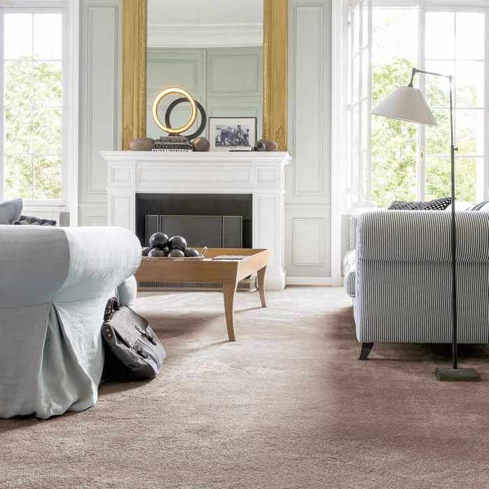 How to decorate apartment living room with carpet