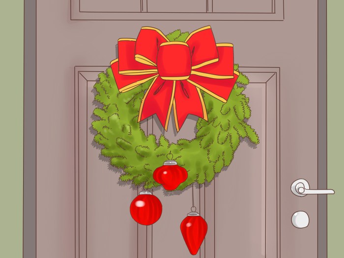 How to decorate my apartment door for christmas