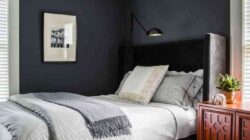 How to decorate a bedroom dark gray