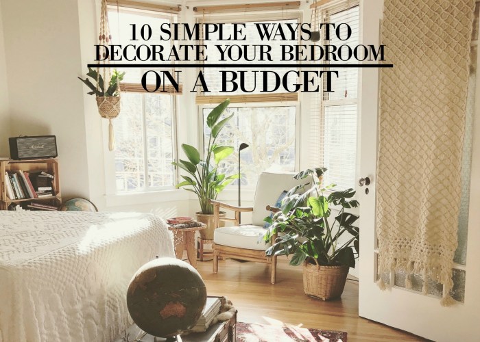 How to decorate a bedroom on budget