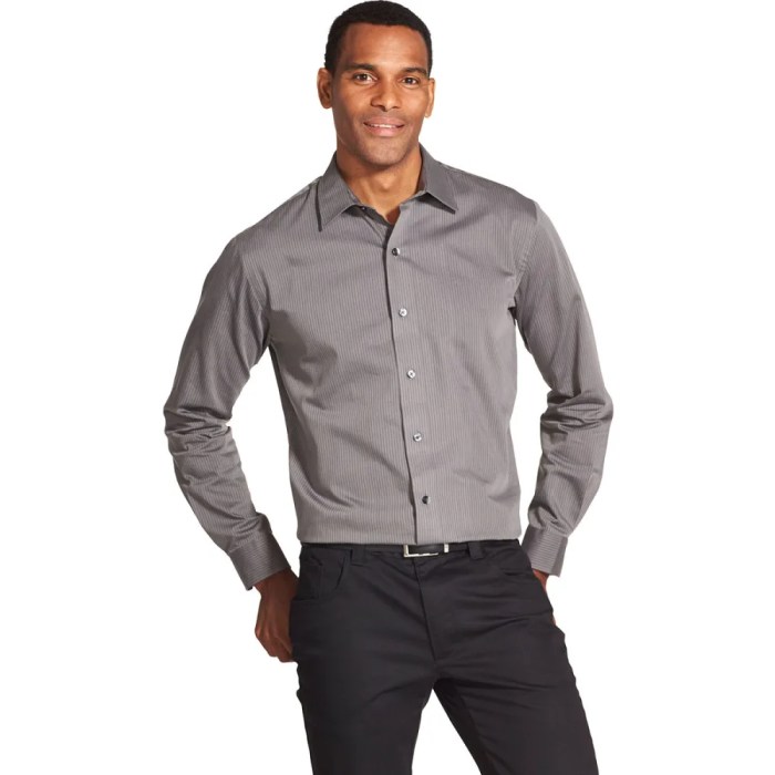 Van heusen mens long sleeve dress shirts