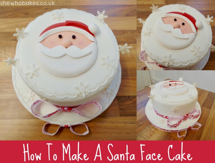 How to make santa cake decoration