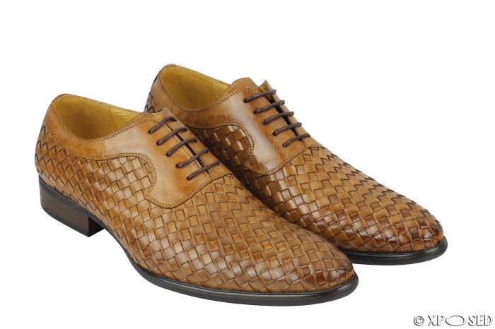 Mens weave dress shoes