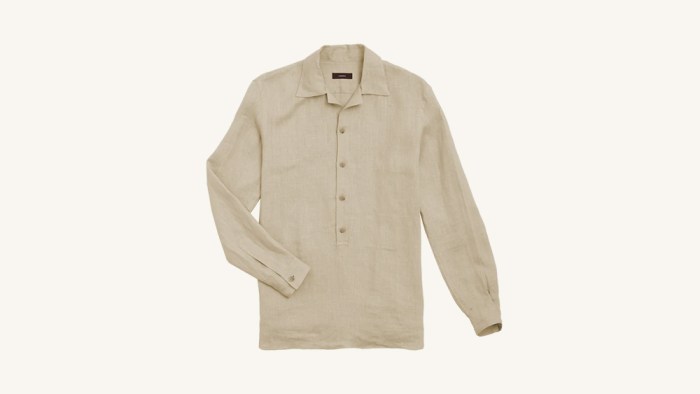 Mens popover dress shirt