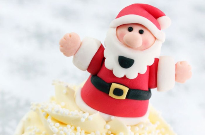 How to make santa cake decoration