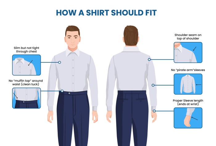 Measure for men's dress shirt