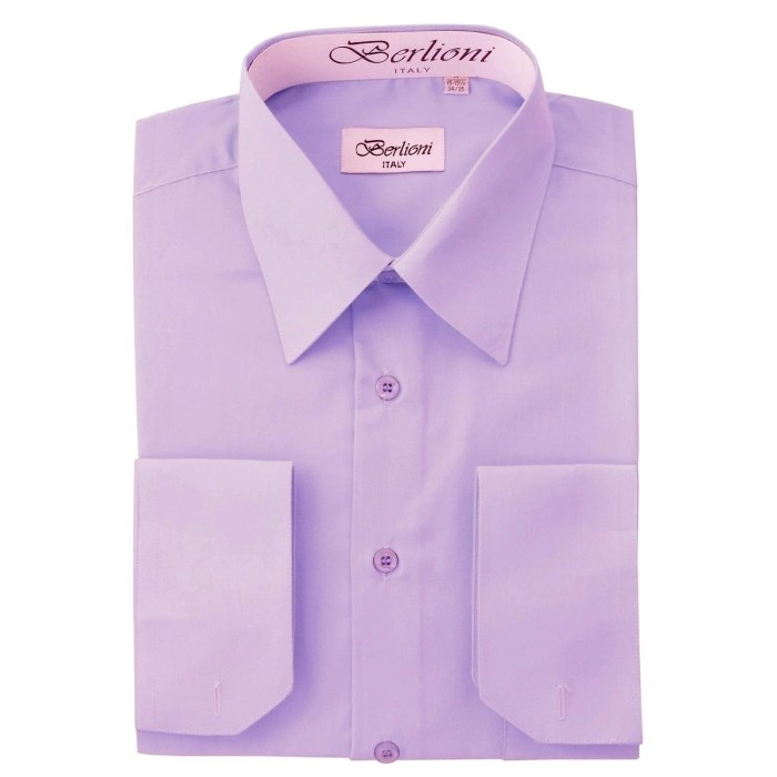 Mens lilac dress shirt