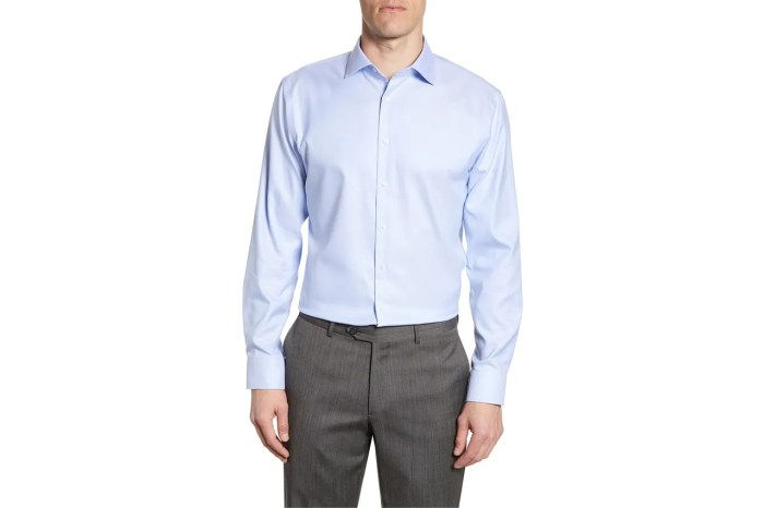 Mens blue dress shirt