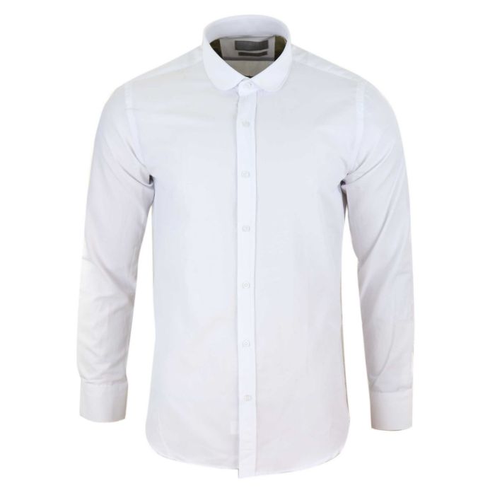 White collar dress shirt women's